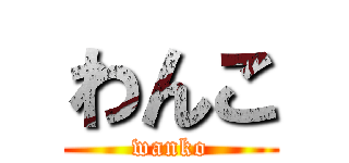 わんこ (wanko)