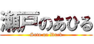 瀬戸のあひる (Seto no Duck)
