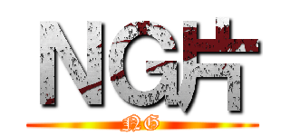 ＮＧ片 (NG)