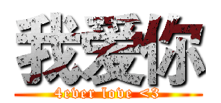 我爱你 (4ever love <3)