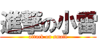 進撃の小雷 (attack on small)
