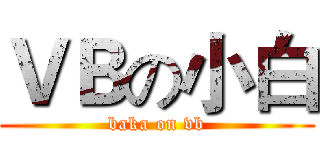 ＶＢの小白 (baka on vb)