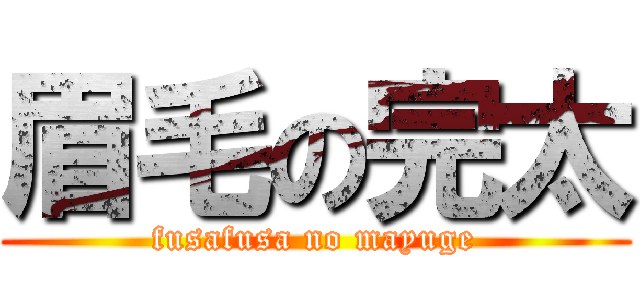 眉毛の完太 (fusafusa no mayuge)