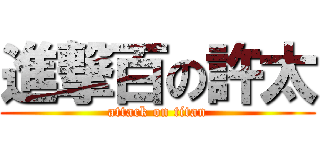 進撃百の許太 (attack on titan)