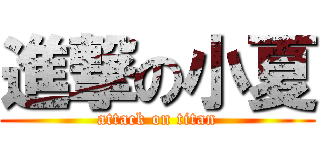 進撃の小夏 (attack on titan)