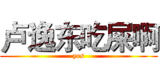 卢逸东吃屎啊 (yes)