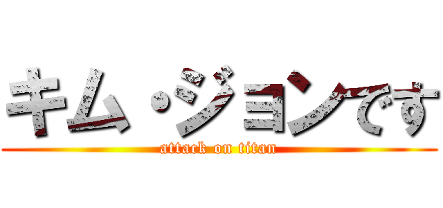 キム・ジョンです (attack on titan)