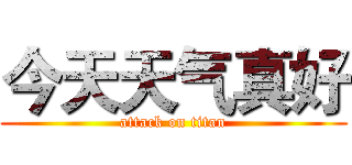 今天天气真好 (attack on titan)