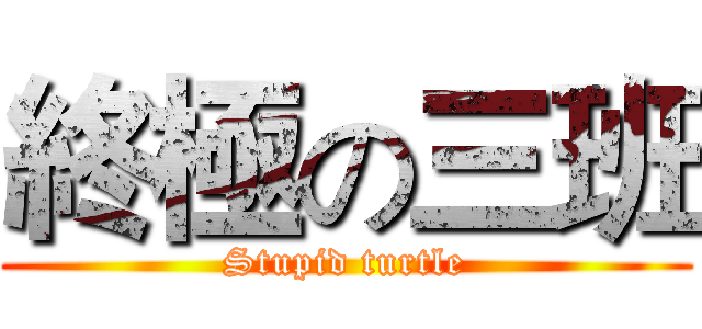 終極の三班 (Stupid turtle)