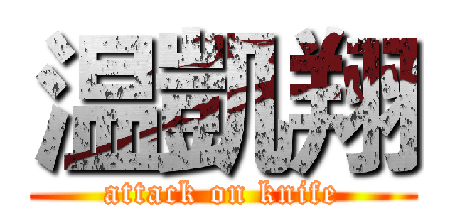 温凱翔 (attack on knife)