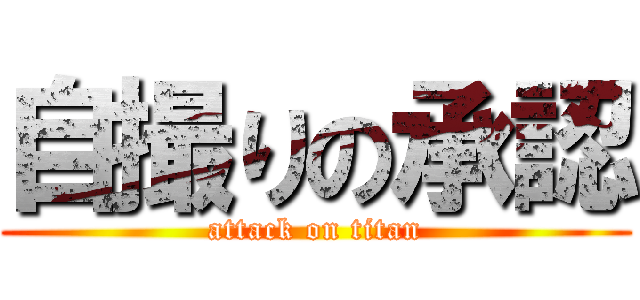 自撮りの承認 (attack on titan)