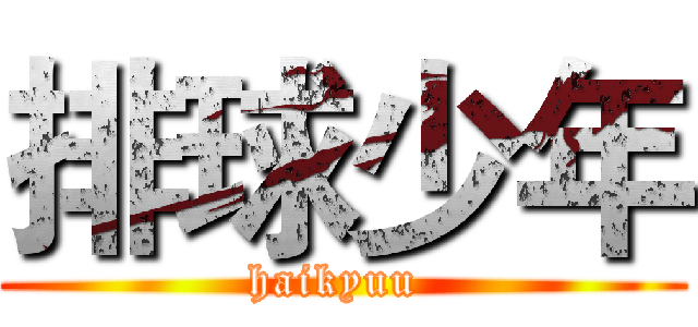 排球少年 (haikyuu )