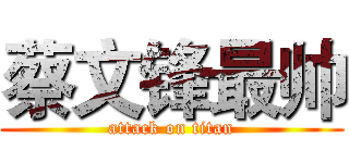 蔡文锋最帅 (attack on titan)
