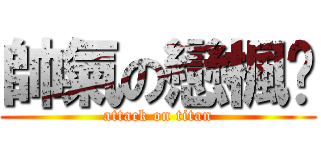 帥氣の戀楓婷 (attack on titan)