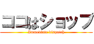 ココはショップ (Immediate dispatch)