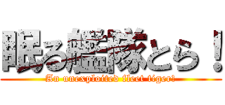 眠る艦隊とら！ (An unexploited fleet tiger!)