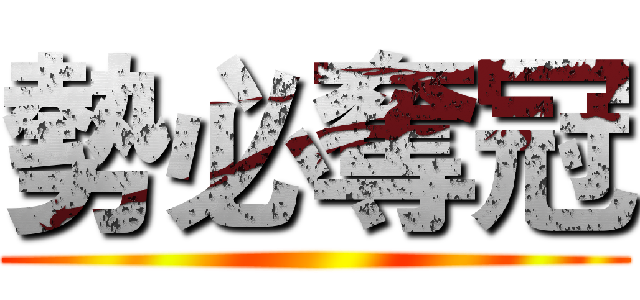 勢必奪冠 ()