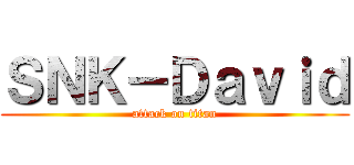 ＳＮＫ－Ｄａｖｉｄ (attack on titan)