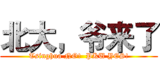 北大，爷来了 (Tsinghua NO!  PKU YES!)