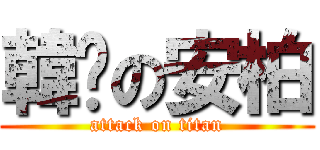 韓瑀の安柏 (attack on titan)