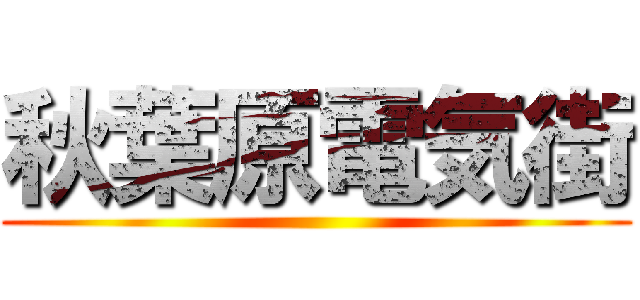 秋葉原電気街 ()