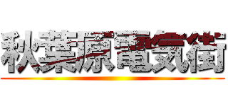 秋葉原電気街 ()