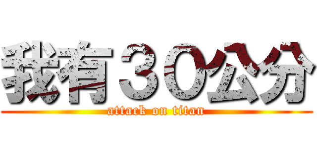 我有３０公分 (attack on titan)