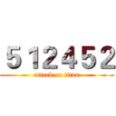 ５１２４５２ (attack on titan)