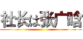 社长は张广晗 ()