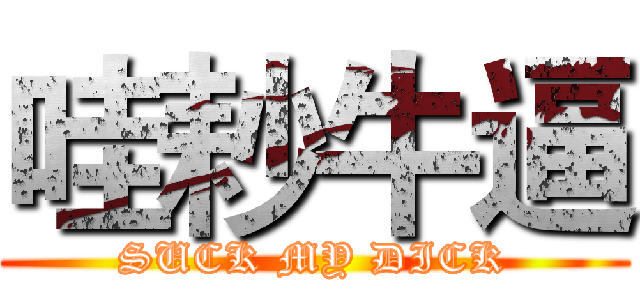 哇耖牛逼 (SUCK MY DICK)