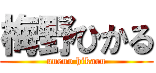 梅野ひかる (uneno hikaru)