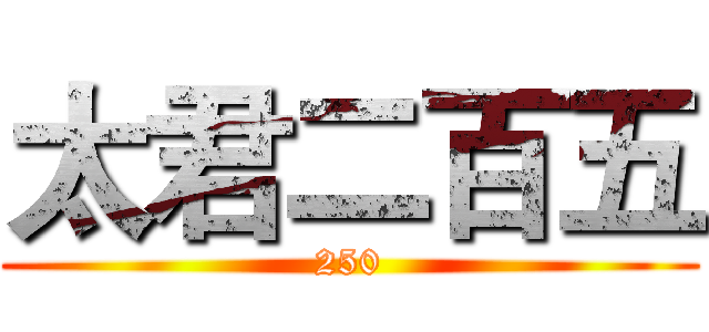 太君二百五 (250)