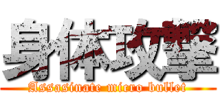 身体攻撃 (Assasinate micro bullet)