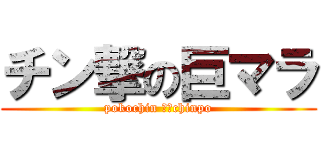 チン撃の巨マラ (pokochin ♂　chinpo)