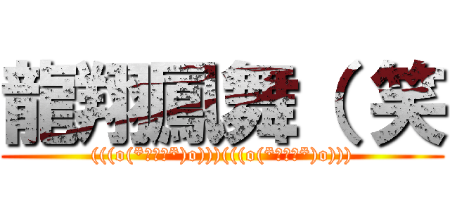 龍翔鳳舞（ 笑 ((((o(*ﾟ▽ﾟ*)o)))(((o(*ﾟ▽ﾟ*)o))))