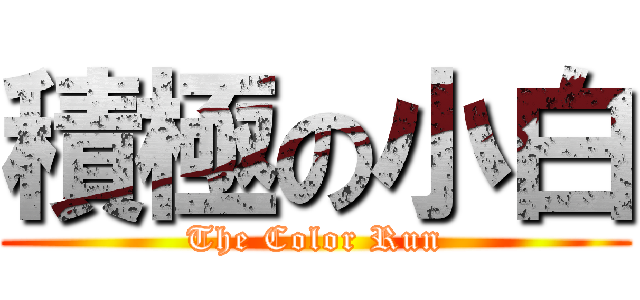 積極の小白 (The Color Run)