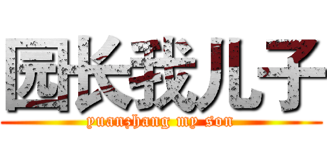 园长我儿子 (yuanzhang my son)