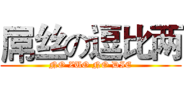 屌丝の逗比两 (NO ZUO NO DIE)