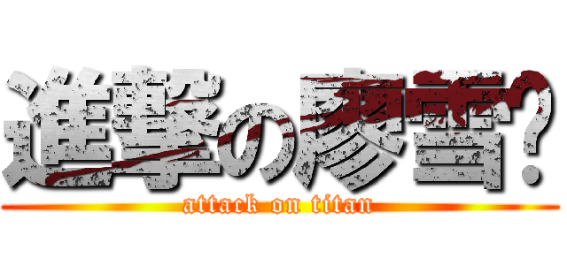 進撃の廖雪呤 (attack on titan)