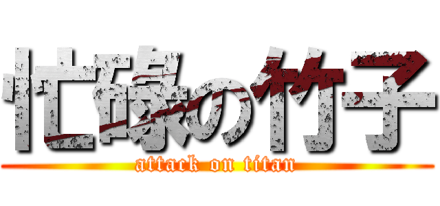 忙碌の竹子 (attack on titan)