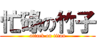 忙碌の竹子 (attack on titan)