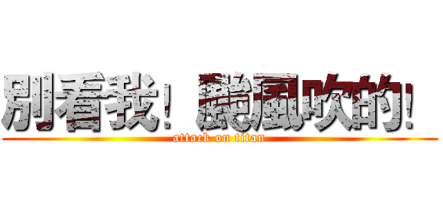 別看我！颱風吹的！ (attack on titan)