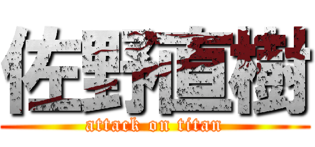 佐野直樹 (attack on titan)