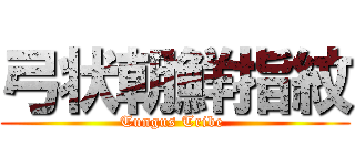 弓状朝鮮指紋 (Tungus Tribe )