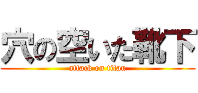穴の空いた靴下 (attack on titan)