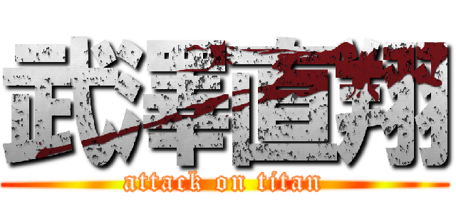 武澤直翔 (attack on titan)