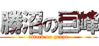 勝沼の巨峰 (attack on grape)