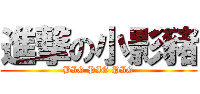 進撃の小影豬 (BIG PIG PIG)