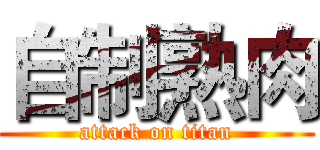 自制熟肉 (attack on titan)