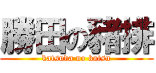 勝田の豬排 (katsuda no katsu)